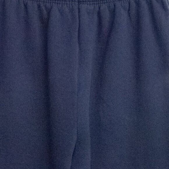 Navy Blue Elastic Waistband Sweatpants - Picture 7 of 8